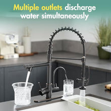 Load image into Gallery viewer, Fapully 3 in 1 Kitchen Faucet with Water Filler and Pull Down Sprayer, Oil Rubbed Bronze Commercial Kitchen Sink Faucet with Drinking Water Faucet for 1 or 3 Hole