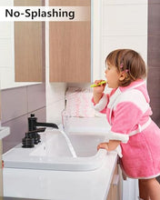 Load image into Gallery viewer, Fapully Oil Rubbed Bronze Bathroom Sink Faucet, Waterfall Bathroom Faucets 3 Hole, 8 Inch Widespread Bathroom Faucet with Pop-up Drain, 2-Handle Faucet for Bathroom Sink Vanity RV