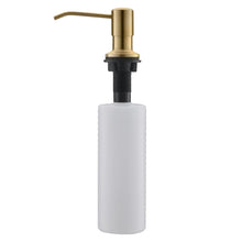 Load image into Gallery viewer, Fapully Built in Soap Dispenser,Stainless Steel 17OZ Dsih Soap Dispenser or Lotion for Kitchen Sink Brushed Gold