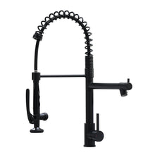 Load image into Gallery viewer, Fapully Black Kitchen Faucet,Commercial Pull Down Kitchen Sink Faucet with Sprayer