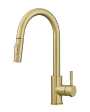 Load image into Gallery viewer, Kitchen Faucet Gold Modern Pull Out Kitchen Faucets Stainless Steel Single Handle Kitchen Sink Faucet with Pull Down Sprayer