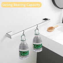Load image into Gallery viewer, Fapully 23.6-Inch 6 Piece Bathroom Hardware Accessories Set Stainless Steel Wall Mounted Chrome Include Towel Bar,Hand Towel Holder,Toilet Paper Holder,Robe Towel Hook,Coat Hook,Towel bar Set.