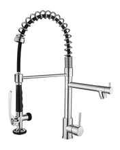 Load image into Gallery viewer, Fapully Chrome Kitchen Faucet with Sprayer,Commercial Single Handle Pull Down Kitchen Sink Faucet