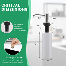 Load image into Gallery viewer, Fapully Commercial Pull Down Kitchen Sink Faucet with Sprayer Brushed Nickel Single Handle Faucets for Kitchen Sink, Kitchen Faucet with Soap Dispenser and Deck Plack for 4 Hole