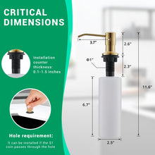 Load image into Gallery viewer, Fapully Commercial Kitchen Faucets with Pull Down Sprayer Brushed Gold LED Single Handle Faucet for Kitchen Sink, Kitchen Faucet with Soap Dispenser and Deck Plack for 4 Hole