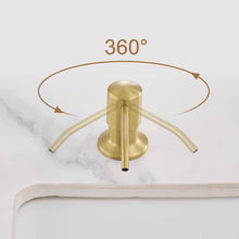 Load image into Gallery viewer, Fapully Built in Soap Dispenser,Stainless Steel 17OZ Dsih Soap Dispenser or Lotion for Kitchen Sink Brushed Gold