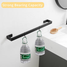 Load image into Gallery viewer, Fapully 23.6-Inch 6 Piece Bathroom Hardware Accessories Set Stainless Steel Wall Mounted Matte Black Include Towel Bar,Hand Towel Holder,Toilet Paper Holder,Robe Towel Hook,Coat Hook,Towel bar Set.