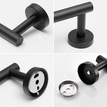 Load image into Gallery viewer, Fapully 8 Piece Bathroom Accessories Set Stainless Steel,Bathroom Hardware Set Matte Black Wall Mounted