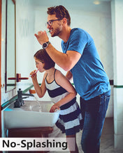 Load image into Gallery viewer, Fapully Matte Black Bathroom Sink Faucet, Waterfall Bathroom Faucets 3 Hole, 8 Inch Widespread Bathroom Faucet with Pop-up Drain, 2-Handle Faucet for Bathroom Sink Vanity RV