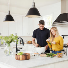 Load image into Gallery viewer, Modern Pull Down Kitchen Faucet Solid Brass Single Handle Black Kitchen Sink Faucet with Pull Out Sprayer