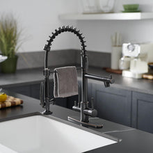 Load image into Gallery viewer, Fapully 3 in 1 Kitchen Faucet with Water Filler and Pull Down Sprayer, Oil Rubbed Bronze Commercial Kitchen Sink Faucet with Drinking Water Faucet for 1 or 3 Hole