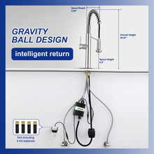 Load image into Gallery viewer, Fapully Touchless Kitchen Faucet with Pull Down Sprayer,Sensor Commercial Pull-Down Single Handle Kitchen Sink Faucet Brushed Nickel