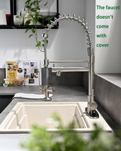 Load image into Gallery viewer, Fapully Commercial Pull Down Kitchen Sink Faucet with Sprayer Brushed Nickel