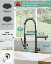 Load image into Gallery viewer, Fapully Commercial Pull Down Kitchen Sink Faucet with Sprayer Oil Rubber Bronze