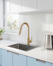 Load image into Gallery viewer, Kitchen Faucet Gold Modern Pull Out Kitchen Faucets Stainless Steel Single Handle Kitchen Sink Faucet with Pull Down Sprayer