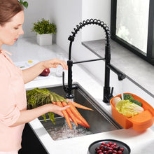 Load image into Gallery viewer, Fapully Black Kitchen Faucet,Commercial Pull Down Kitchen Sink Faucet with Sprayer