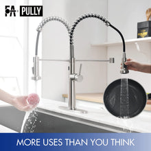 Load image into Gallery viewer, Fapully Touchless Kitchen Faucet with Pull Down Sprayer,Sensor Commercial Pull-Down Single Handle Kitchen Sink Faucet Brushed Nickel