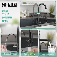 Load image into Gallery viewer, Fapully 3 in 1 Kitchen Faucet with Water Filler and Pull Down Sprayer, Oil Rubbed Bronze Commercial Kitchen Sink Faucet with Drinking Water Faucet for 1 or 3 Hole