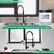 Load image into Gallery viewer, Fapully Black Kitchen Faucet,Commercial Pull Down Kitchen Sink Faucet with Sprayer