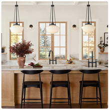 Load image into Gallery viewer, Fapully Bridge Kitchen Faucet with Pull Down Sprayer Matte Black