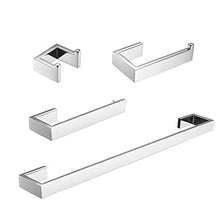 Load image into Gallery viewer, Fapully 4 Piece Bathroom Accessories Set Stainless Steel Wall Mounted,Chrome Polish Finished

