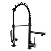 Load image into Gallery viewer, Fapully Black Kitchen Faucet,Commercial Pull Down Kitchen Sink Faucet with Sprayer
