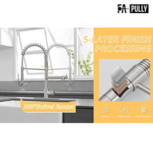 Load image into Gallery viewer, Fapully Kitchen Faucet with Pull Down Sprayer,Commercial Kitchen Sink Faucet with Deck Plate,Brushed Nickel