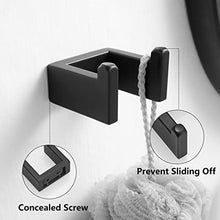 Load image into Gallery viewer, Fapully 5 Piece Bathroom Hardware Accessories Set Stainless Steel Wall Mounted, Matte Black