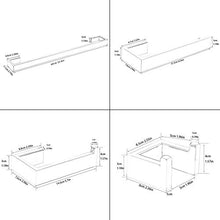 Load image into Gallery viewer, Fapully Brushed Gold Bathroom Accessories Set,4 Peice Bathroom Hardware Set Wall Mount