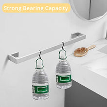 Load image into Gallery viewer, Fapully 23.6-Inch 6 Piece Bathroom Hardware Accessories Set Stainless Steel Wall Mounted Brushed Nickel Include Towel Bar,Hand Towel Holder,Toilet Paper Holder,Robe Towel Hook,Coat Hook,Towel bar Set