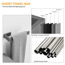 Load image into Gallery viewer, Fapully 4 Piece Bathroom Hardware Set,Gun Grey Bathroom Accessories Set Complete,Stainless Steel Bathroom Accessory Set Wall Mounted