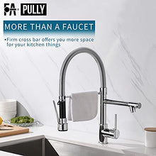 Load image into Gallery viewer, Fapully Chrome Faucet for Kitchen Sink,Kitchen Faucets with Pull Down Sprayer,Commercial Single Handle Kitchen Faucet