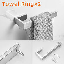 Load image into Gallery viewer, Fapully 8 Piece Bathroom Accessories Set Stainless Steel,Bathroom Hardware Set Brushed Nickel Wall Mounted