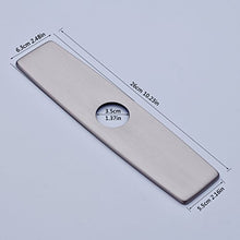 Load image into Gallery viewer, Fapully 10.23'' Kitchen Sink Faucet Hole Cover Deck Plate Escutcheon Brushed Nickel