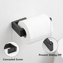 Load image into Gallery viewer, Fapully 5 Piece Bathroom Hardware Accessories Set Stainless Steel Wall Mounted, Matte Black