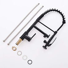 Load image into Gallery viewer, Fapully Black Kitchen Faucet,Commercial Pull Down Kitchen Sink Faucet with Sprayer