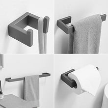 Load image into Gallery viewer, Fapully 4 Piece Bathroom Hardware Set,Gun Grey Bathroom Accessories Set Complete,Stainless Steel Bathroom Accessory Set Wall Mounted