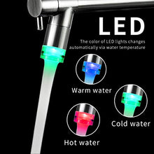 Load image into Gallery viewer, Fapully Kitchen Faucets with Pull Down Sprayer,Commercial Single Handle Kitchen Sink Faucet with LED Light,Brushed Nickel