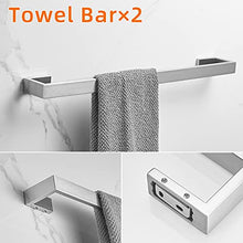 Load image into Gallery viewer, Fapully 5 Piece Bathroom Hardware Set Stainless Steel Wall Mounted Bathroom Accessories Set,Brushed Nickel Finished