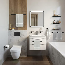 Load image into Gallery viewer, Fapully 5 Piece Bathroom Hardware Accessories Set Stainless Steel Wall Mounted, Matte Black