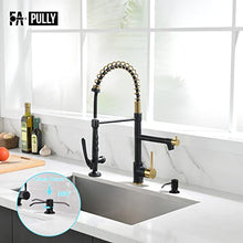 Load image into Gallery viewer, Fapully Built in Soap Dispenser,Stainless Steel 17OZ Dsih Soap Dispenser or Lotion for Kitchen Sink Matte Black