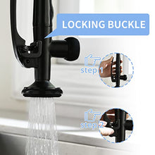 Load image into Gallery viewer, Fapully Black Kitchen Faucet,Commercial Pull Down Kitchen Sink Faucet with Sprayer