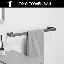Load image into Gallery viewer, Fapully 4 Piece Bathroom Hardware Set,Gun Grey Bathroom Accessories Set Complete,Stainless Steel Bathroom Accessory Set Wall Mounted