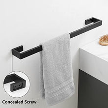 Load image into Gallery viewer, Fapully 5 Piece Bathroom Hardware Accessories Set Stainless Steel Wall Mounted, Matte Black