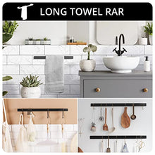 Load image into Gallery viewer, Fapully 16-Inch Black Bathroom Accessories Set,Stainless Steel 4 Piece Bathroom Hardware Set with Towel Rack,Towel Holder,Toilet Paper Holder,Robe Hook for Bathroom,Accesorios para Baños
