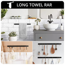 Load image into Gallery viewer, Fapully 16-Inch Black Bathroom Accessories Set,Stainless Steel 4 Piece Bathroom Hardware Set with Towel Rack,Towel Holder,Toilet Paper Holder,Robe Hook for Bathroom,Accesorios para Baños