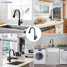 Load image into Gallery viewer, Fapully Kitchen Faucet with Pull Down Sprayer, Touchless Black Kitchen Sink Faucet with Sprayer, Motion Sensor Smart Hands-Free Single Handle Kitchen Faucet