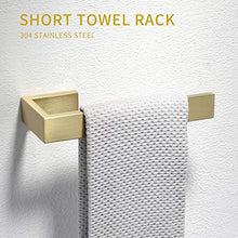 Load image into Gallery viewer, Fapully Brushed Gold Bathroom Accessories Set,4 Peice Bathroom Hardware Set Wall Mount