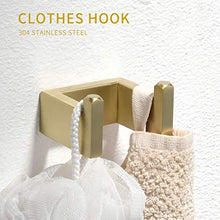 Load image into Gallery viewer, Fapully Brushed Gold Bathroom Accessories Set,4 Peice Bathroom Hardware Set Wall Mount