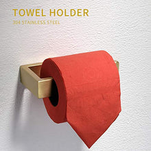 Load image into Gallery viewer, Fapully Brushed Gold Bathroom Accessories Set,4 Peice Bathroom Hardware Set Wall Mount